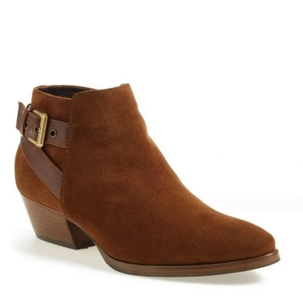 Aquatalia- “Farin” Weatherproof Suede Ankle Boots